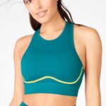 Fabletics fiorde/limonada 420HR1886 sutiã esportivo blare crossback de médio impacto mulheres