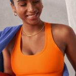 Fabletics flash laranja 420HR1749 sutiã esportivo de médio impacto em movimento 114 mulheres