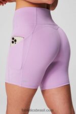 Fabletics fogueira/pôr do sol/explosão de cereja 420HR289 oasis pureluxe cintura alta 6'' short 11 mulheres