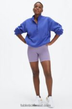 Fabletics folha furtiva/branca 420HR351 short 6'' cintura alta sem costuras sync mulheres - Image 3