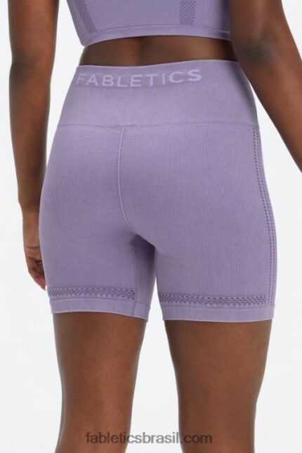 Fabletics folha furtiva/branca 420HR351 short 6'' cintura alta sem costuras sync mulheres