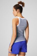 Fabletics francesinha/laranja paixão 420HR2156 Regata 100% algodão mulheres - Image 2