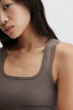 Fabletics fronteira 420HR2245 tanque de algodão vivo mulheres - Image 2