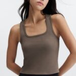 Fabletics fronteira 420HR2245 tanque de algodão vivo mulheres