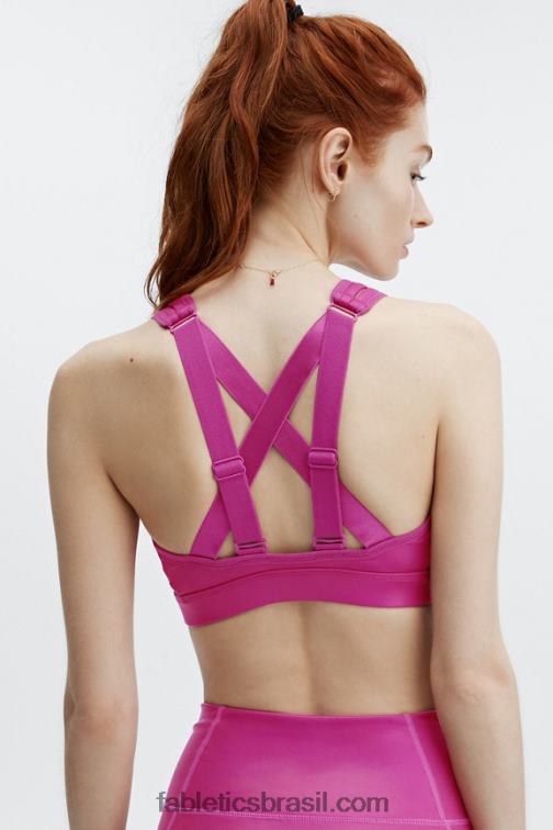 Fabletics fúcsia escuro iridescente/muito berry 420HR1405 sutiã esportivo de alto impacto belle iridescente mulheres - Image 3