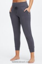 Fabletics fuga da ilha/logotipo reflexivo 420HR99 calça de cordão de malha eco elegante mulheres