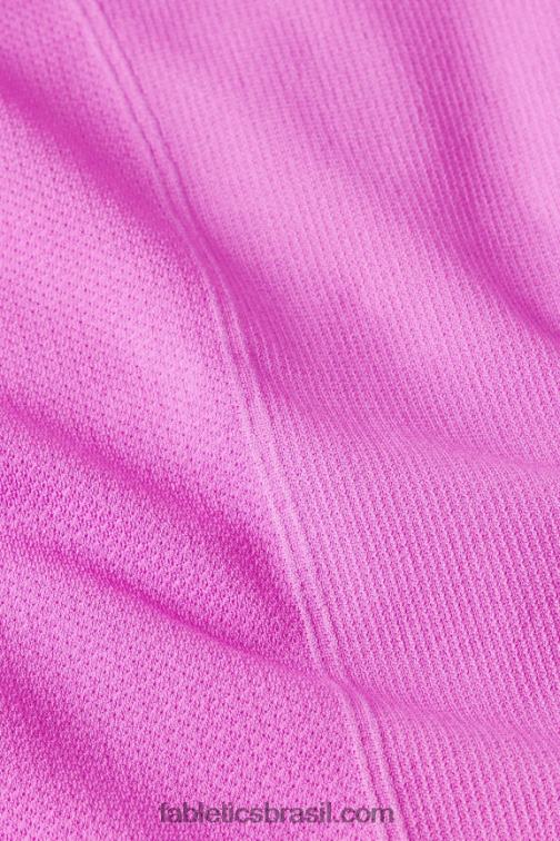 Fabletics fuga rosa 420HR1947 top de manga curta tecnologia de penas mulheres - Image 4