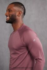 Fabletics fumaça vermelha 420HR3568 the training day camiseta manga longa homens