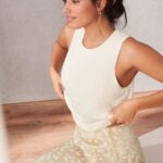Fabletics garça 420HR2121 tanque traseiro aberto dry-flex mulheres