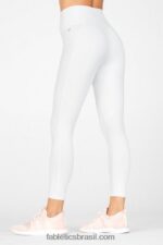 Fabletics garça/lima desbotada 420HR731 define powerhold cintura alta 7/8 legging 37 mulheres