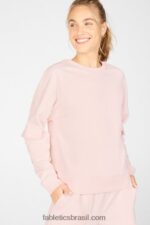 Fabletics geada rosa 420HR2534 pulôver de carga nyla mulheres