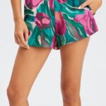 Fabletics girassol/bem baga 420HR499 ecosatin dormir curto mulheres