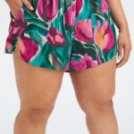 Fabletics girassol/bem baga 420HR500 ecosatin dormir curto mulheres