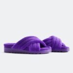Fabletics glicínia selvagem 420HR2961 slide cruzado terry criss mulheres