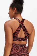 Fabletics golpe de zebra mogno 420HR1720 sutiã esportivo oasis twist 109 mulheres - Image 2