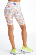 Fabletics grafite floral/preto 420HR326 define powerhold cintura alta 9'' short 16 mulheres