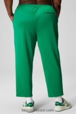 Fabletics grama verde/multi faixa 420HR35 calça tricô afunilada mulheres - Image 2