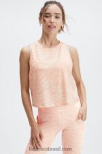 Fabletics grande golpe de zebra 420HR2212 tanque muscular dry-flex mulheres