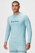 Fabletics hidro azul claro 420HR3621 moletom do dia de treino homens