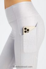 Fabletics holograma de brilho 420HR904 legging cintura alta oasis pureluxe 68 mulheres - Image 4