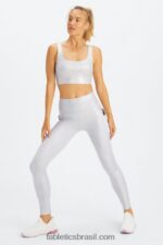 Fabletics holograma de brilho 420HR904 legging cintura alta oasis pureluxe 68 mulheres - Image 6