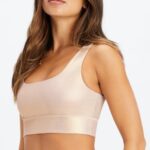 Fabletics holograma de ouro 420HR1846 sutiã esportivo harlyn de médio impacto mulheres