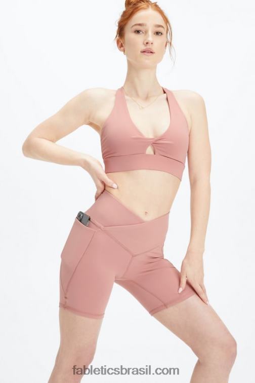 Fabletics impressão/costa do golfo 420HR318 oasis pureluxe hw crossover 6'' curto mulheres - Image 5