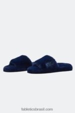 Fabletics índigo 420HR2950 chinelo de pele mulheres