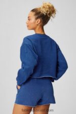 Fabletics índigo lavado 420HR2434 gola alta cortada mulheres - Image 2
