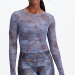 Fabletics interestelar 420HR2656 top de malha marie mulheres