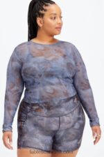 Fabletics interestelar 420HR2657 top de malha marie mulheres