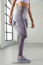 Fabletics íris de ferro/nebulosa 420HR1301 legging cintura alta sem costura mulheres - Image 4