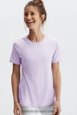 Fabletics íris nebulosa 420HR1983 phoenix lite blusa de manga curta mulheres