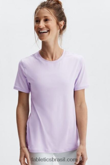 Fabletics íris nebulosa 420HR1983 phoenix lite blusa de manga curta mulheres
