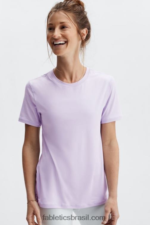 Fabletics íris nebulosa 420HR1983 phoenix lite blusa de manga curta mulheres - Image 1