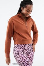 Fabletics Java 420HR2691 pulôver de meio zíper kat mulheres
