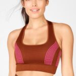 Fabletics java/tapioca/rosa de pelúcia 420HR1670 kelsea sutiã esportivo sem costura mulheres