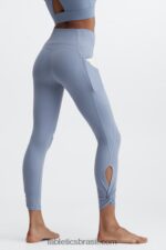Fabletics jeans desbotado 420HR1140 legging cintura alta twist 7/8 oasis pureluxe mulheres - Image 2