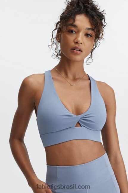 Fabletics jeans desbotado 420HR1726 sutiã esportivo oasis twist 110 mulheres