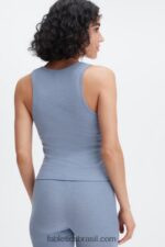 Fabletics jeans desbotado 420HR2272 regata com nervuras restoreknit mulheres - Image 3