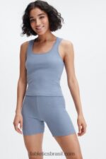 Fabletics jeans desbotado 420HR2272 regata com nervuras restoreknit mulheres - Image 4