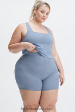Fabletics jeans desbotado 420HR2273 regata com nervuras restoreknit mulheres - Image 4