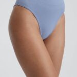 Fabletics jeans desbotado 420HR2903 calcinha de elastano de cintura alta mulheres