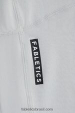 Fabletics knockout cinza mineral/preto 420HR2592 phoenix lite top manga longa com decote v mulheres - Image 4