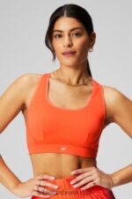 Fabletics laranja paixão 420HR1394 sutiã esportivo de alto impacto belle racerback mulheres - Image 2