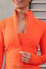 Fabletics laranja paixão 420HR2568 jaqueta de performance trinity mulheres - Image 2