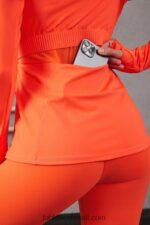 Fabletics laranja paixão 420HR2568 jaqueta de performance trinity mulheres - Image 3