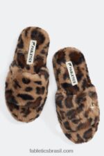 Fabletics leopardo 420HR2948 chinelo de pele mulheres - Image 3