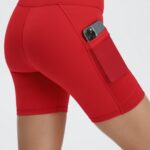 Fabletics leopardo coral/creme de manteiga rosa/lima açucarada 420HR266 on-the-go powerhold cintura alta 6'' curto 8 mulheres