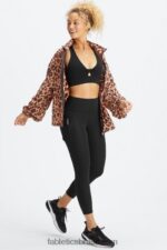 Fabletics leopardo natural/preto 420HR2744 blusão peso mosca superdimensionado mulheres - Image 6